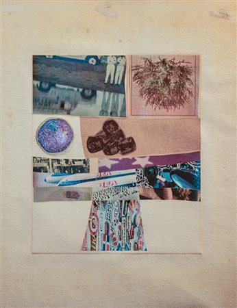 ROBERT RAUSCHEMBERG Port Arthur, Texas 1925 Composizione Cartone operato e...