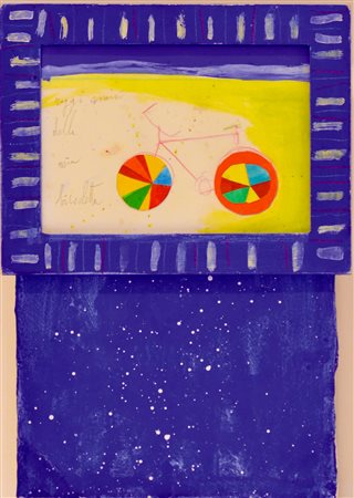 NICOLA DE MARIA Foglianise (BN) 1954 Purezza collage su carta 75,5x50x6,5