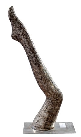 PIETRO MALTESE Rusolini 1948 In gamba scultura in acciaio a saldatura 85x30x23