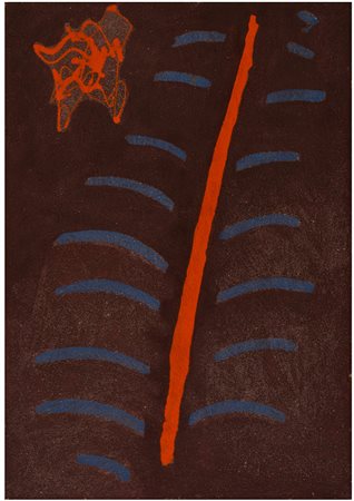 GIULIO TURCATO Mantova 1912-1995 Vertebrato 1965 olio su tela 70x100