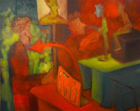 MARCO CINGOLANI Como 1961 Tentazioni olio su tela 80x100