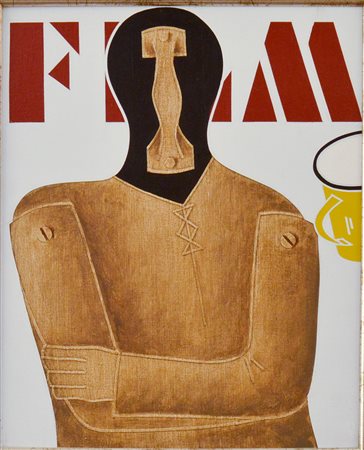 EMILIO TADINI Milano 1927-2002 Film 1973 acrilico su tela 46x38