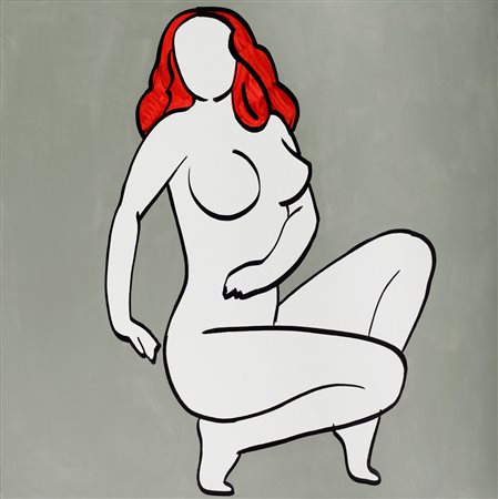 MARCO LODOLA Dorno (PV) 1955 Figura olio su tela 100x100