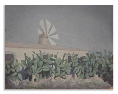 TROMBADORI FRANCESCO (1886 - 1961) - PAESAGGIO SICILIANO.