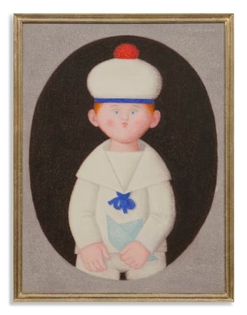 BUENO ANTONIO (1918 - 1985) - MARINARETTO CON BARCHETTA.