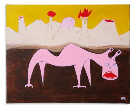 MAURICE HENRY (1907 - 1984) - DANS LE VENT DE LA PREHISTOIRE.