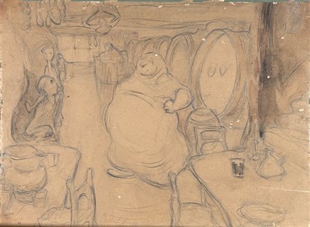 Ugo Valeri Lotto composto da due tecniche miste carta di diverse misure (cm max