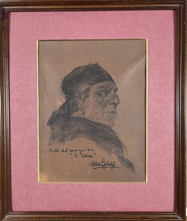 Silvio Bicchi "Studio per "Le Belve"" 
carboncino su carta (cm 27x20)
firmato e