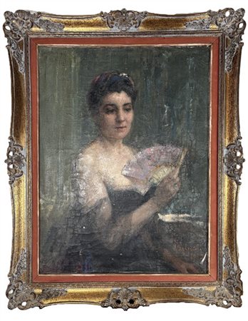 Luigi Brignoli "Ritratto di Anita" 1952
olio su tela (cm 85x63)
firmato e datato