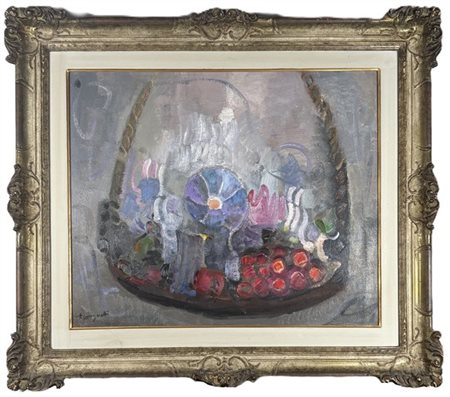 Trento Longaretti "Natura morta" 
olio su tela (cm 50x60)
firmato in basso a sin