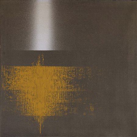 Ocria e argento su grigio