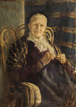 Ritratto della madre del pittore Pietro Fragiacomo