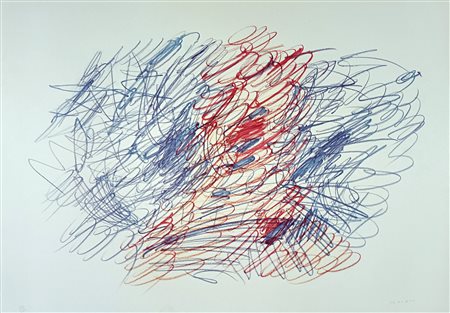 TURCATO GIULIO Mantova (Mt) 1912 Senza Titolo 1970 Litografia su carta es....