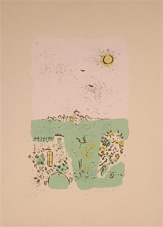 ROGNONI FRANCO Milano (Mi) 1913 Serenata a Venezia Litografia su carta es....