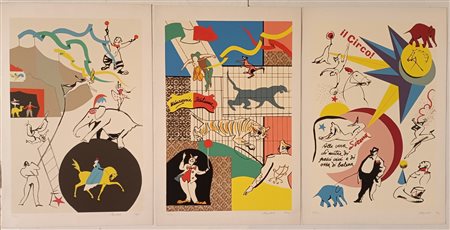 CERVELLATI ALESSANDRO Bertinoro di Romagna (Fc) 1892 Il circo 1973 Cartella...