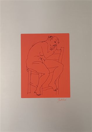 GENTILINI FRANCO Faenza (Ra) 1909 Nudo 1977 Serigrafia su alluminio es. 300...