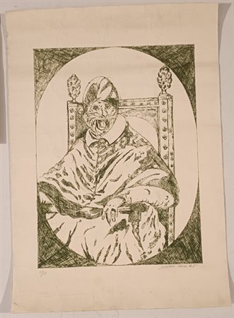 HAMLET SAUVAGE MAX Le (Gallipoli) 1950 Cardinale Litografia su carta es....