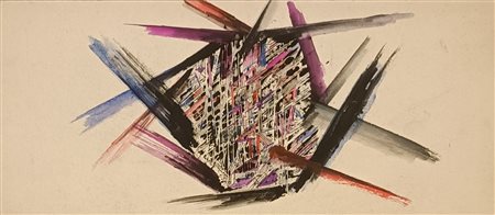 RACO xxx (xxx) 1930 Senza Titolo 1955 Mista su cartoncino 10,00x20,00 Firma e...