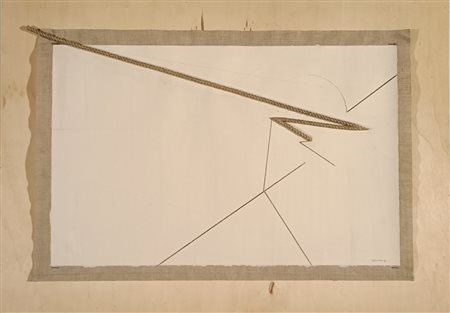 CAMPUS GIOVANNI Olbia (Ot) 1929 Senza Titolo 1981 Corda applicata su...