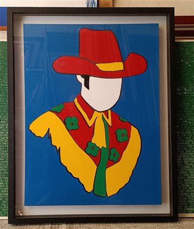 LODOLA MARCO Pavia (Pv) 1955 Cowboy 2006 Smalto su tela 80,00x60,00x4,00...