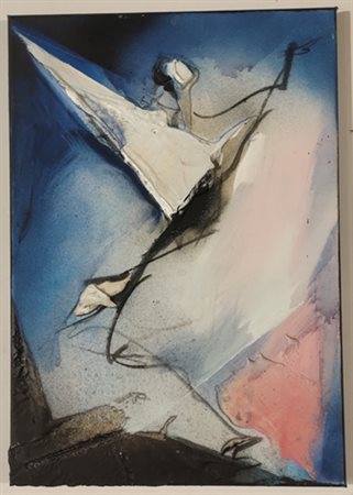 POLI GABRIELE Milano (Mi) 1957 Senza Titolo 2008 Olio e collage su tela...