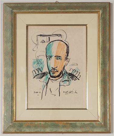 KODRA IBRAHIM Ishëm (Albania) 1918 Senza Titolo 2002 Mista su carta...