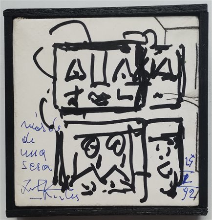 KODRA IBRAHIM Ishëm (Albania) 1918 Senza Titolo 1992 Pennarello su carta...