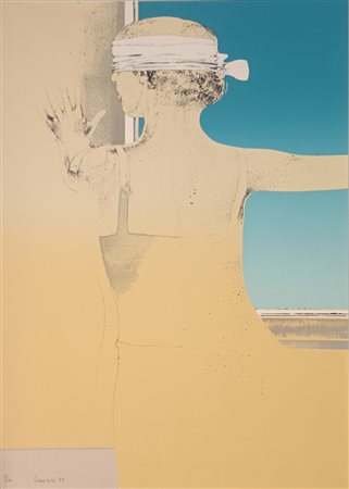 CREMONINI LEONARDO Bologna (Bo) 1925 Senza Titolo 1977 Litografia a colori...