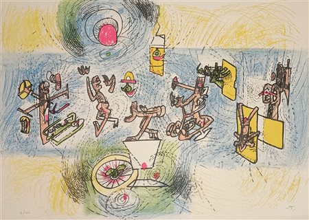 MATTA SEBASTIAN Santiago del Cile (Cile) 1911 Senza Titolo 1980 Litografia a...