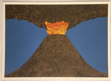 MARI ENZO Novara (No) 1932 "Dieci: il vulcano" 1984 Stampata a torchio -...