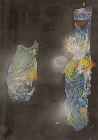 ODDINO GUARNIERI Adria (Ro) 1932 Senza Titolo 2009 Mista e collage su carta...