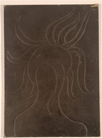 CARMASSI ARTURO Lucca (Lu) 1925 Senza Titolo 1973 Monotipo su similpelle...