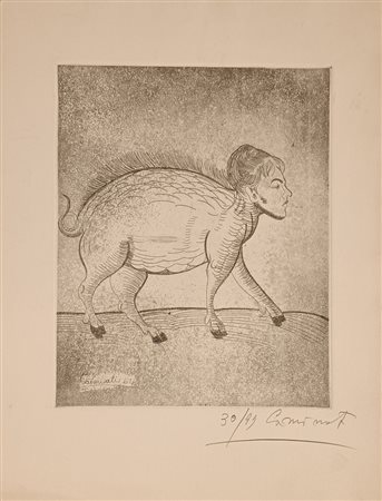 CAMINATI AURELIO Genova (Ge) 1924 Senza titolo 1964 Incisione su carta es....