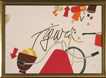 TADINI EMILIO Milano (Mi) 1927 Figura Litografia su carta es. 35/100...