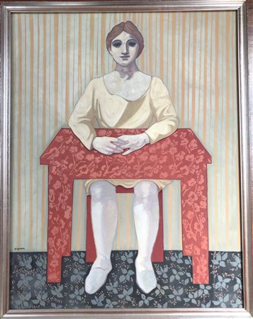 VIGNANI GIUSEPPE Algeria (Algeria) 1932 Figura Olio su tela 90,00x70,00...