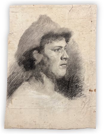 GIOVANNI GUARLOTTI (1869-1954) - Profilo di donna