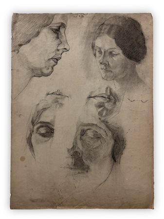 GIOVANNI GUARLOTTI (1869-1954) - Studio di teste