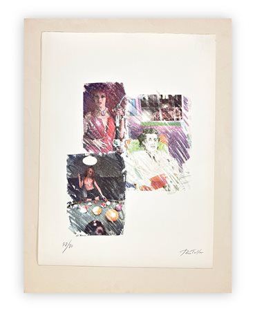 MIMMO ROTELLA (1918-2006) - Senza Titolo (Erotellica), 1974