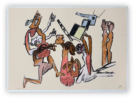 ROBERTO SEBASTIAN MATTA (1911-2002) - Senza Titolo (Le figure)