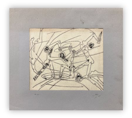 ROBERTO SEBASTIAN MATTA (1911-2002) - Senza Titolo (The new school), 1980