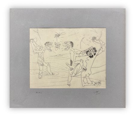 ROBERTO SEBASTIAN MATTA (1911-2002) - Senza Titolo (The new school), 1980