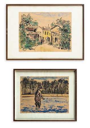 ALFREDO D'ANGELO (1903-1986) - Lotto unico di 2 opere