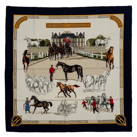 Hermès - Foulard Les Haras Nationaux, 1989
