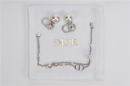 Christian Dior - Lotto composto da un bracciale e un paio di orecchini