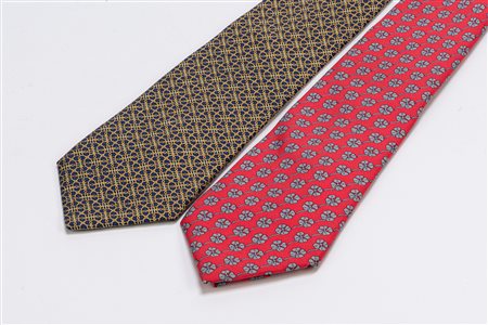 Hermès - Lotto di due cravatte