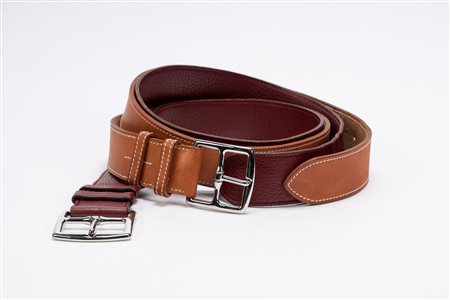 Hermès - Lotto di due cinture Etrivère, 2008 and 2011