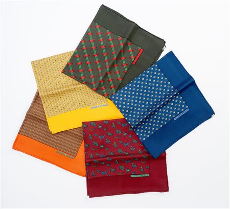 Hermès - Lotto di cinque gavroche