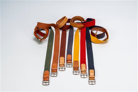 Hermès - Lotto di sette cinture Etrivière