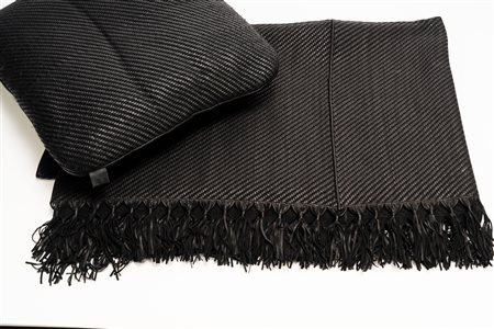 Hermès - Lotto composto da una coperta e un cuscino