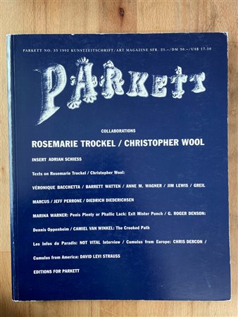 RIVISTA 'PARKETT' - Parkett. N.33, 1992